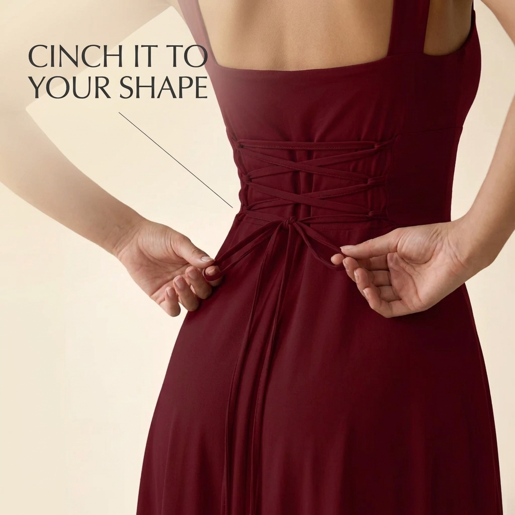 Adjustable corset back tie – cinch to your shape